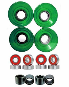 ベアリング スケボー スケートボード Everland Longboard Skateboard Cruiser Wheels 60x44mm w/Bear