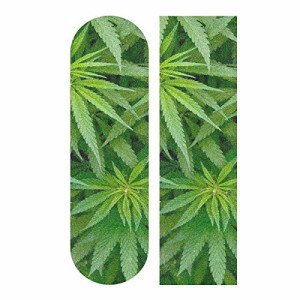 デッキテープ グリップテープ スケボー YYZZH Green Marijuana Plant Cannabis Weed Leaf Skateboar