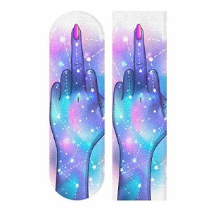 デッキテープ グリップテープ スケボー Hupery Middle Finger Galaxy Skateboard Grip Tape Longboa