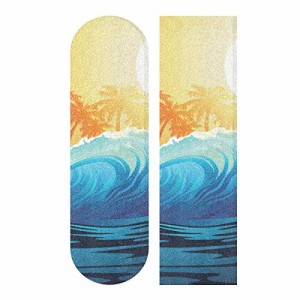 デッキテープ グリップテープ スケボー senya Skateboard Grip Tape Wave Sunrise Palm Trees Longb