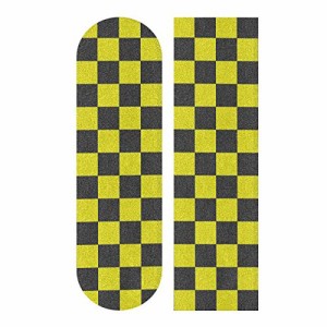 デッキテープ グリップテープ スケボー YYZZH Yellow Checkered Gingham Plaid Pattern Square Desi