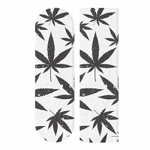 デッキテープ グリップテープ スケボー YYZZH Black Marijuana Leaf Cannabis Weed Leaves On White