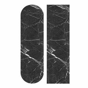 デッキテープ グリップテープ スケボー YYZZH Natural Black Marble Print Patterned Skateboard Gr