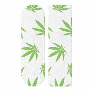 デッキテープ グリップテープ スケボー YYZZH Green Marijuana Leaf Cannabis Weed On White Skateb