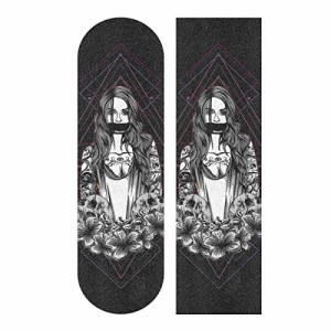 デッキテープ グリップテープ スケボー Hupery Women with Tattoo Skateboard Grip Tape Longboard 