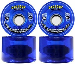 ウィール タイヤ スケボー Bigfoot Longboard Wheels 76mm 80A SHR Mountain Cruisers Translucent Blue