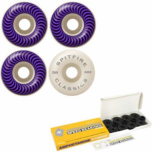 ウィール タイヤ スケボー Spitfire Skateboard Wheels Classic Series - Set of 4 (58mm White 99A)