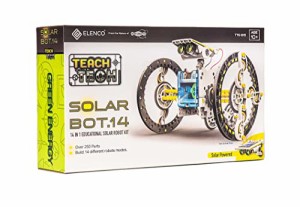 エレンコ ロボット 電子工作 Teach Tech SolarBot.14, Transforming Solar Robot Kit, STEM Learning Toy