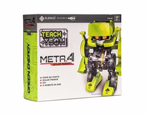 エレンコ ロボット 電子工作 Teach Tech "Meta.4", Transforming Robot, STEM Solar Toys for Kids 8+