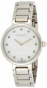 腕時計 アクリボスXXIV レディース Akribos XXIV Women's Round White Mother of Pearl Watch - 12 Diam