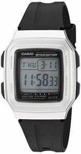 腕時計 カシオ メンズ Casio F-201WAM-7AVCF Men's Classic Quartz Resin Strap, Black, 19 Casual Watch (M