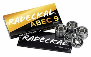 ベアリング スケボー スケートボード RADECKAL Black ABEC 9 Skateboard Bearings, Skateboards, Lon