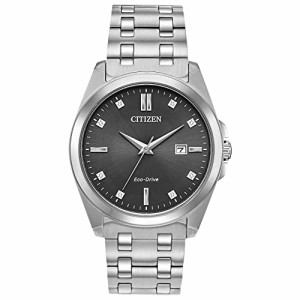 腕時計 シチズン 逆輸入 Citizen Men's Classic Peyton 3-Hand Eco-Drive Watch, Date, Sapphire Crystal, 