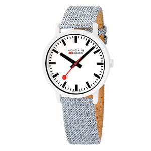 腕時計 モンディーン 北欧 Mondaine Essence White Dial Blue Cork Strap Quartz Men's Watch MS1.41110.L