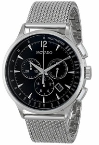 腕時計 モバード メンズ Movado Men's 0606803 Movado Circa Stainless Steel Watch with Mesh Band