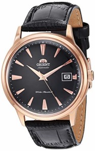 腕時計 オリエント メンズ Orient Dress Watch (Model: FAC00001B), Black - Rose Gold