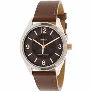 腕時計 タイメックス メンズ Timex Men's Briarwood TW2T66800 Silver Leather Japanese Quartz Dress Wa