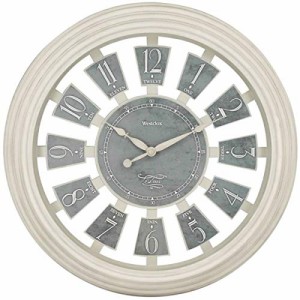 壁掛け時計 インテリア インテリア Westclox 36014AW-16 16-Inch Antique White Panel Clock