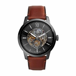 腕時計 フォッシル メンズ Fossil Men's Townsman Automatic Stainless Steel and Leather Three-Hand Ske