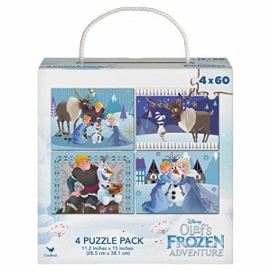 アナと雪の女王 アナ雪 ディズニープリンセス Frozen Puzzles, 60 Pieces, (4-Pack)
