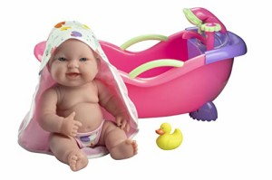 ジェーシートイズ 赤ちゃん おままごと JC Toys - 14" Lots to Love Babies Doll and Bath | Real W