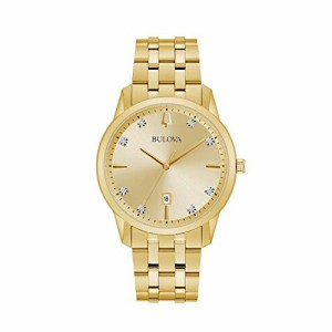 腕時計 ブローバ メンズ Bulova Sutton Diamond - 97D123 Gold Tone One Size