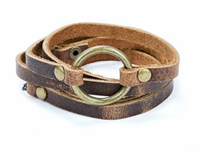 SPUNKYsoul ブレスレット アクセサリー SPUNKYsoul Boho Handmade 5 Wrap Cuff Genuine Leather Antique 