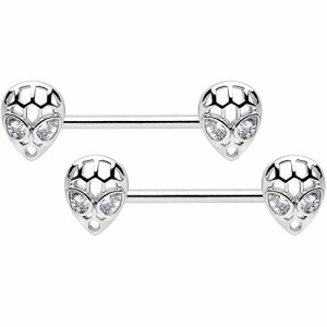 ボディキャンディー ボディピアス アメリカ Body Candy 14G Womens Nipplerings Piercing 9/16" 3