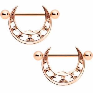 ボディキャンディー ボディピアス アメリカ Body Candy 14G Womens Nipplerings Piercing Plated 