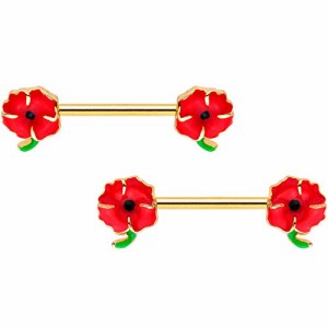 ボディキャンディー ボディピアス アメリカ Body Candy 14G Womens Nipplerings Piercing Gold To