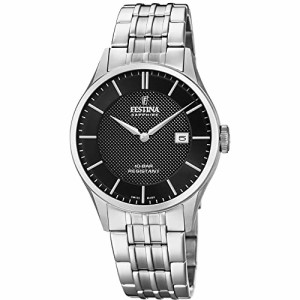 腕時計 フェスティナ フェスティーナ Festina F20005/4 Men's Black Swiss Made Watch, Silver/Black