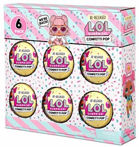 エルオーエル サプライズ L.O.L. Surprise! コンフェッティポップ 再リリース 6個パック 9つのサプラ