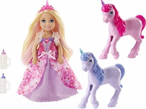 バービー バービー人形 ファンタジー Barbie Dreamtopia Gift Set, Chelsea Princess Doll with Baby