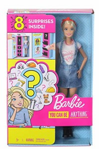 バービー バービー人形 ファッショニスタ Barbie Doll with 2 Surprise Career Looks Featuring 8 