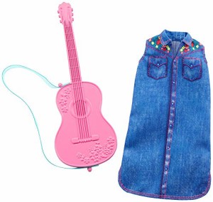 バービー バービー人形 着せ替え Barbie Clothes - Career Outfit Doll, Musician Look with Guitar, M