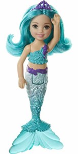 バービー バービー人形 Barbie Dreamtopia Chelsea Mermaid Doll with Teal Hair & Tail, Tiara Accessory,