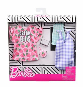 バービー バービー人形 着せ替え Barbie Clothes - 2 Outfits and 2 Accessories Doll, 6