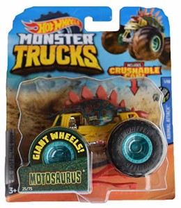 ホットウィール Hot Wheels モンスタートラック モトサウルス 25/75 クラッサブルカーつき ビークル 