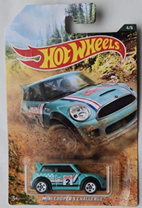 ホットウィール マテル ミニカー Hot Wheels 1:64 Scale Aqua Mini Cooper S Challenge 4/6