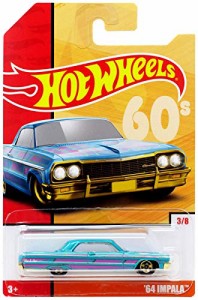 ホットウィール マテル ミニカー Hot Wheels 2019 64 Impala 3/8 Throwback Series 60's