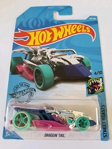 ホットウィール マテル ミニカー Hot Wheels 2019 Street Beasts - Draggin' Tail, 191/250 Pink