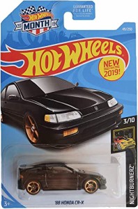 ホットウィール Hot Wheels ’88ホンダ CR-X ナイトバーナーズ3/10 49/250 ブラック  2019マンスカード HOND