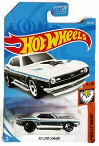 ホットウィール マテル ミニカー Hot Wheels 2019 Muscle Mania 6/10 - White '68 Copo Camaro 181/250