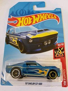 ホットウィール マテル ミニカー Hot Wheels 2019 HW Flames - '67 Shelby GT-500 [Dark Blue]