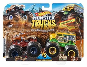 ホットウィール Hot Wheels モンスタートラック デモリションダブルス ホットワイラーvsハウンドハ