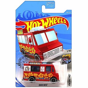 ホットウィール マテル ミニカー Hot Wheels 2019 HW Metro Quick Bite (Food Truck) 189/250, Red
