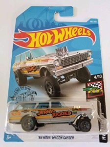 ホットウィール マテル ミニカー Hot Wheels 2019 Hw Race Day '64 Nova Wagon Gasser, 198/250 Gray