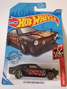 ホットウィール マテル ミニカー Hot Wheels 2020 Hw Flames Custom Ford Maverick, Black 142/250