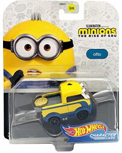 ホットウィール マテル ミニカー Hot Wheels 1/64 Minions The Rise of Gru Character Car-Otto(3/6)