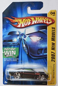 ホットウィール Hot Wheels '69フォード マスタング 2007ニューモデル04/36 004/180 ブラック Mustang ビー